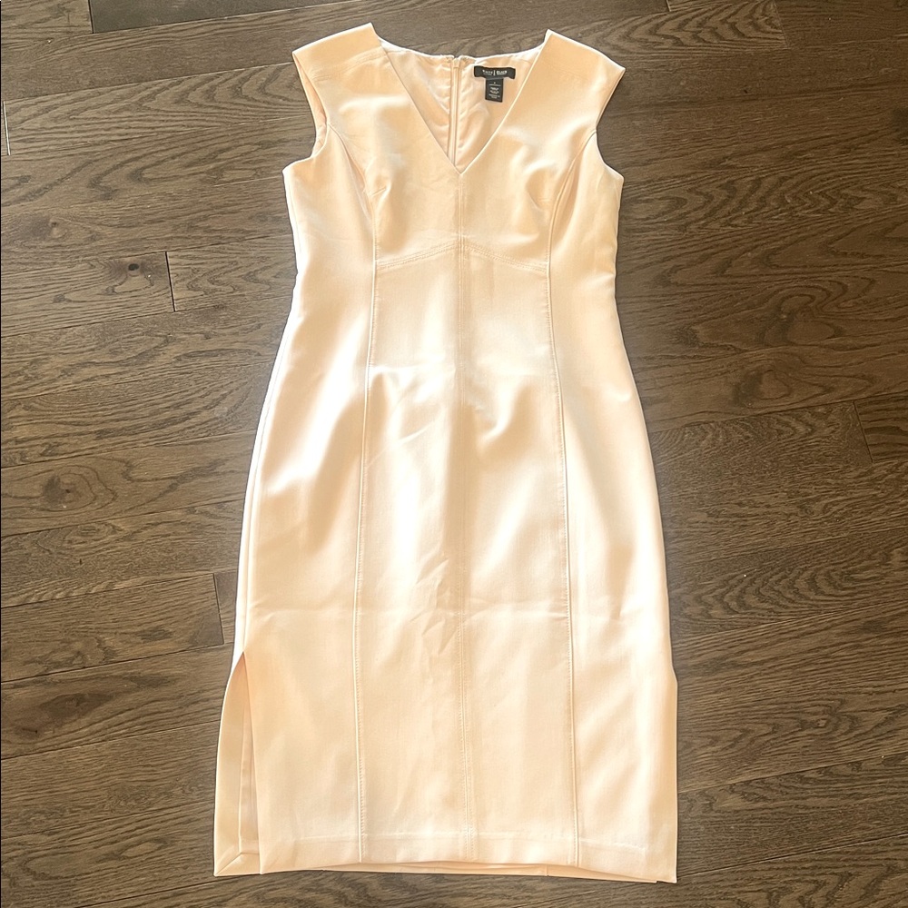 White House, Black Market pink sleeveless shift dress fully lined size 4